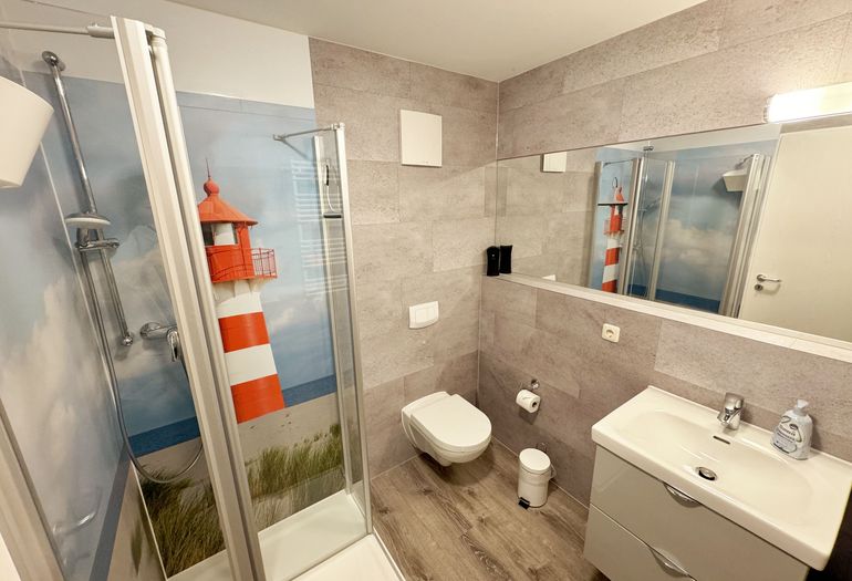 maritimes Badezimmer