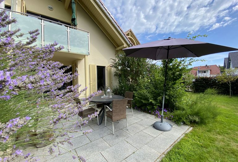 bestuhlte Terrasse