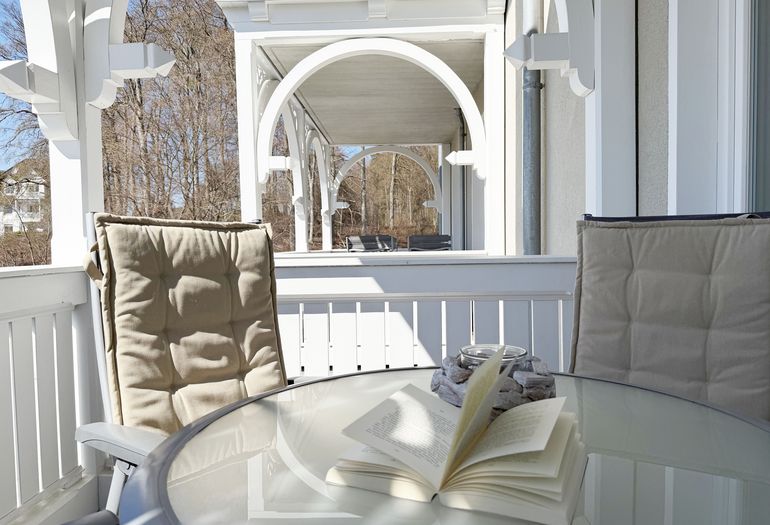 Villa Wilhelmine Whg. 03 Kreidezimmer -Balkon