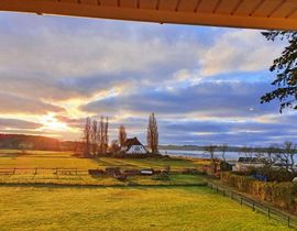 Haus Inselperle mit Blick auf den Bodden