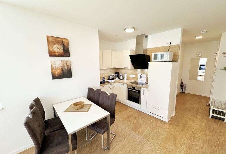 Blick auf den Kochbereich