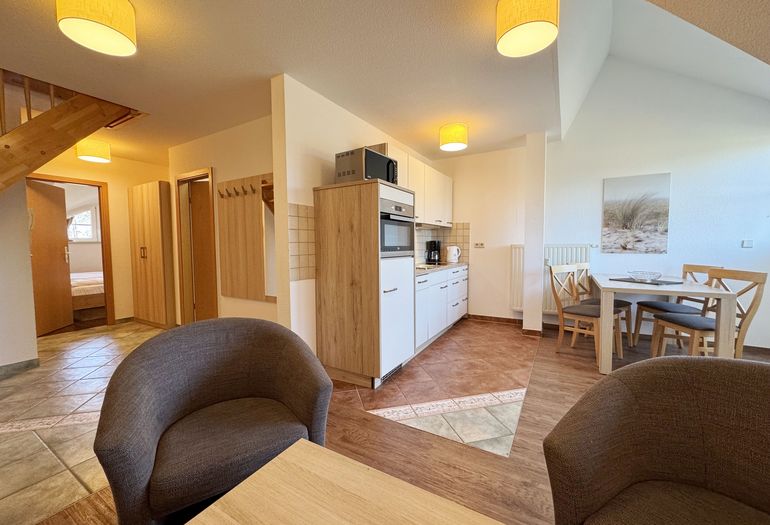 Blick auf die Küchenzeile