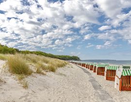 Strandnaher Urlaub an der Ostsee: Ferienwohnung Helene mit zwei Balkonen
