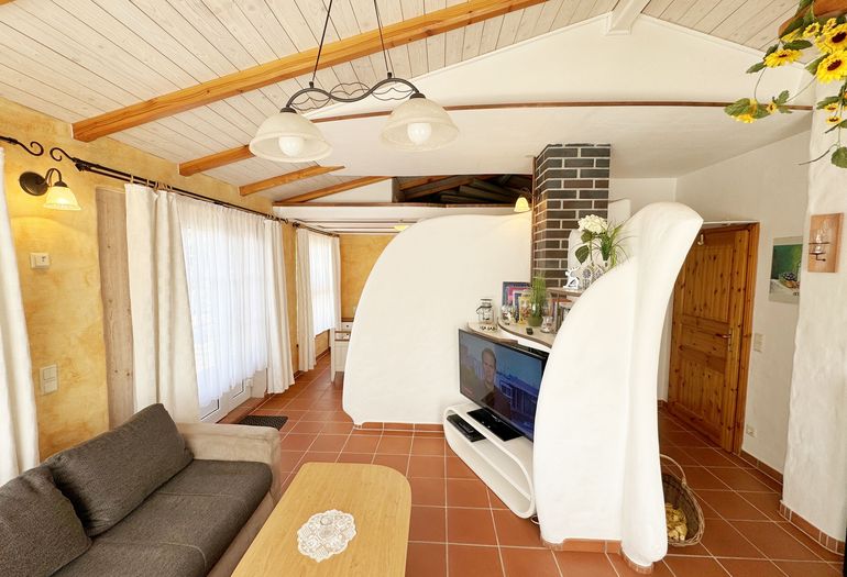 Ferienhaus Thea - offener Wohn- Schlafbereich Ferienhaus Thea - offener Wohn- Schlafbereich