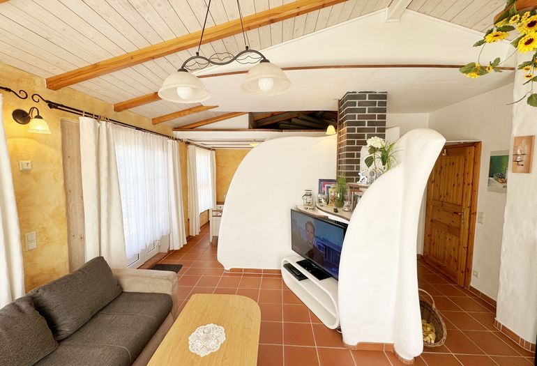 Ferienhaus Thea - offener Wohn- Schlafbereich Ferienhaus Thea - offener Wohn- Schlafbereich