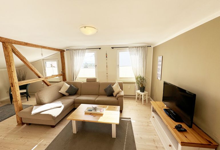 Wohnbereich mit Eckcouch Wohnbereich mit Eckcouch