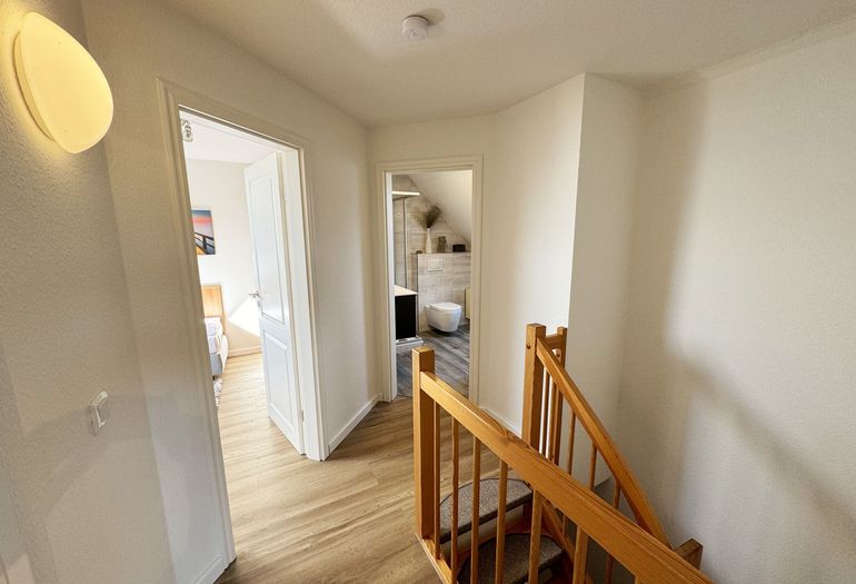 Flurbereich im Obergeschoss der Ferienwohnung