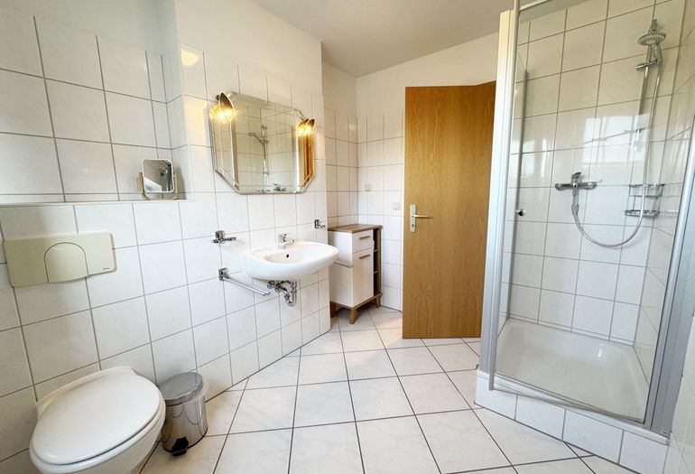 Badezimmer mit Waschbecken