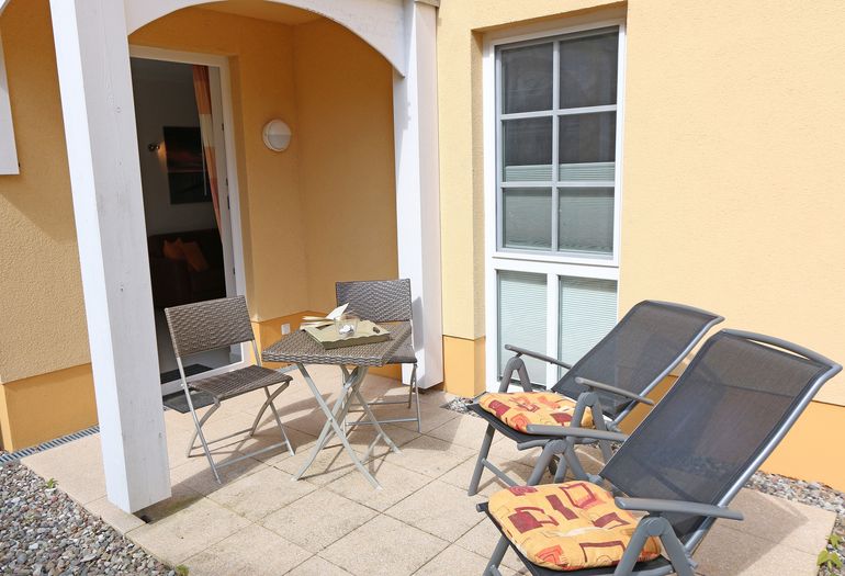 bestuhlte Terrasse