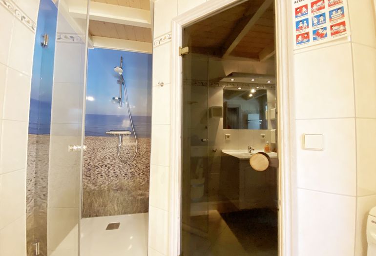 Ferienhaus Sandkörnchen - Dusche und Sauna