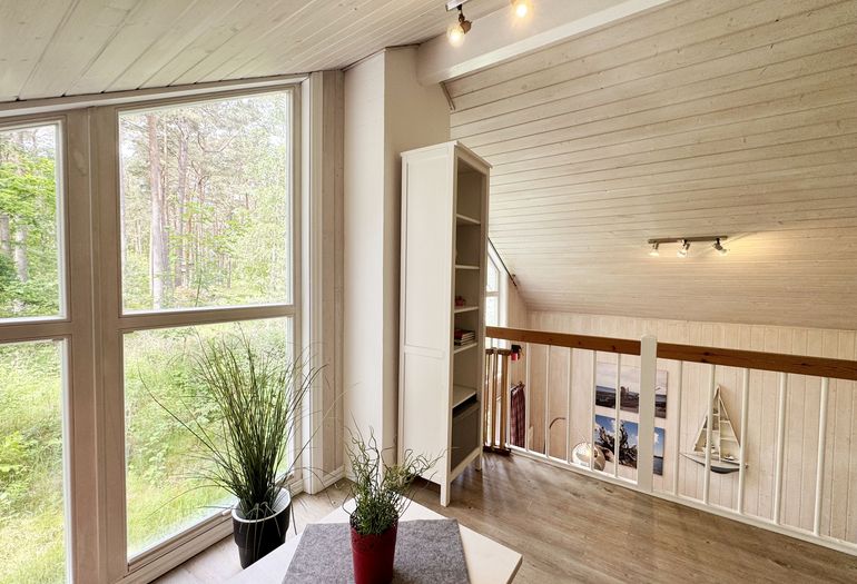 Blick in den Wald von der Galerie Blick in den Wald von der Galerie