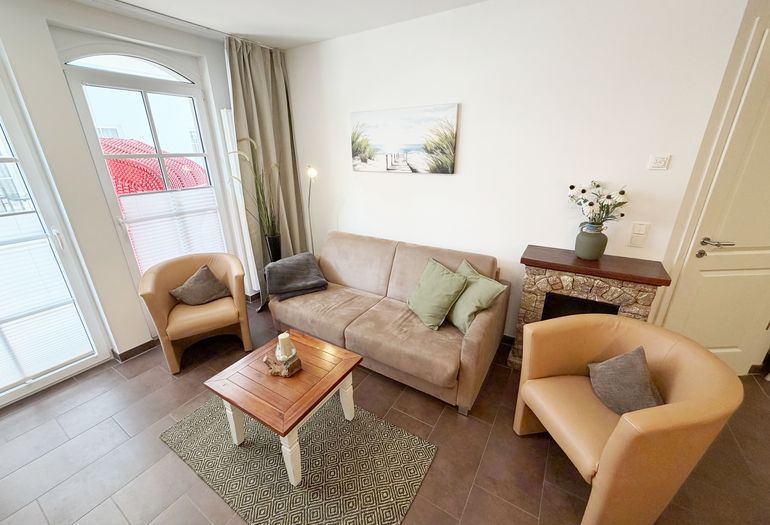 Haus Meeresblick A 0.04 Weiße Düne-Wohn- und Essbereich Haus Meeresblick A 0.04 Weiße Düne-Wohn- und Essbereich