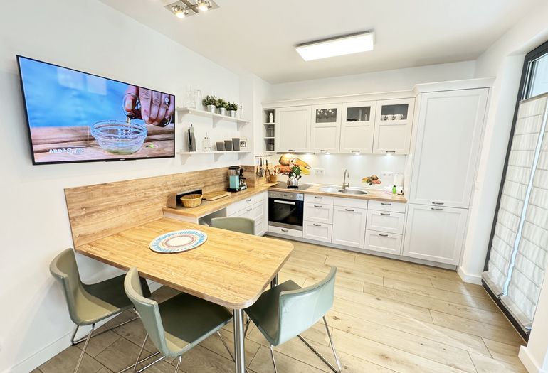 Strandvilla Andrea WE 07 - kombinierter Küchen-und Essbereich Strandvilla Andrea WE 07 - kombinierter Küchen-und Essbereich