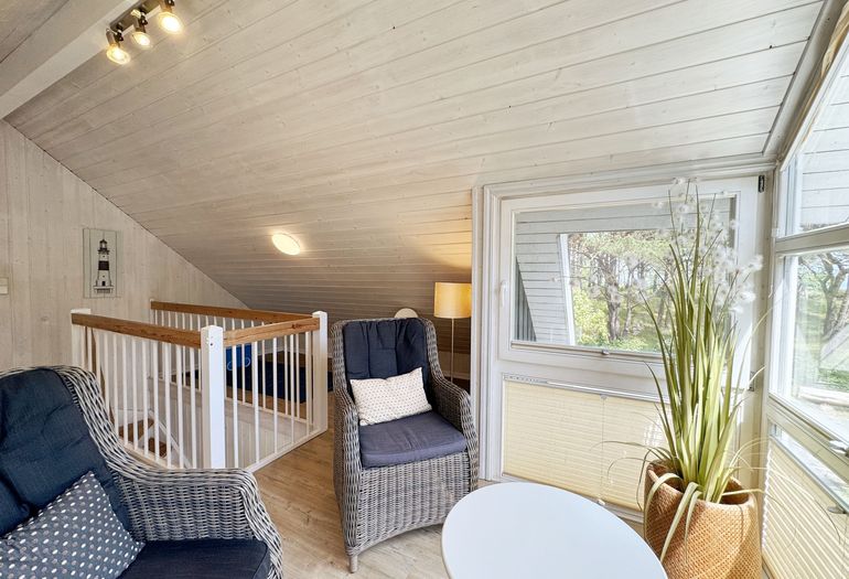 Ferienhaus Sandkörnchen - hier kann man schön in Ruhe ein Buch lesen