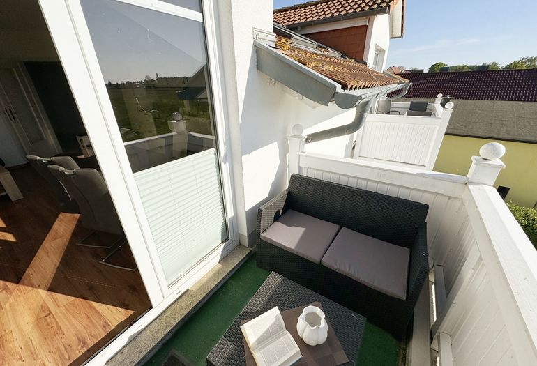Ausblick vom Balkon