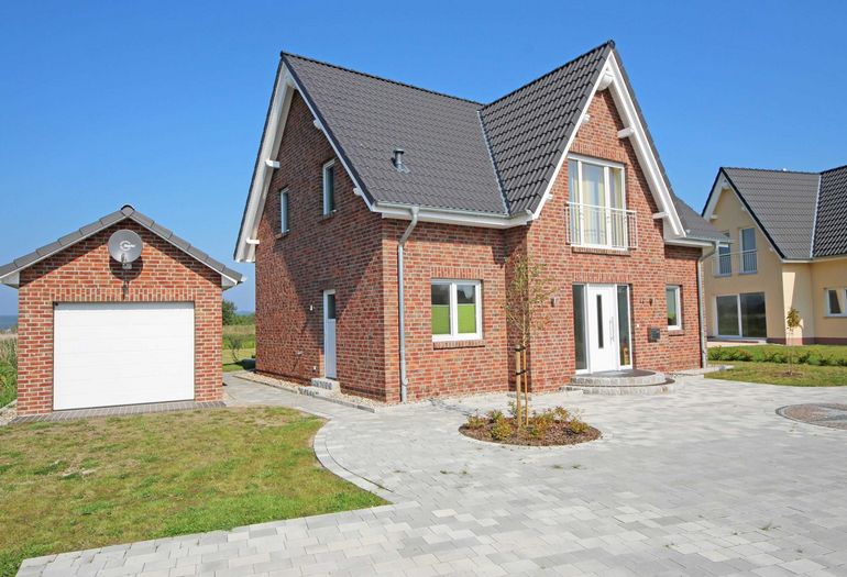 Blick auf das Haus Deichblick