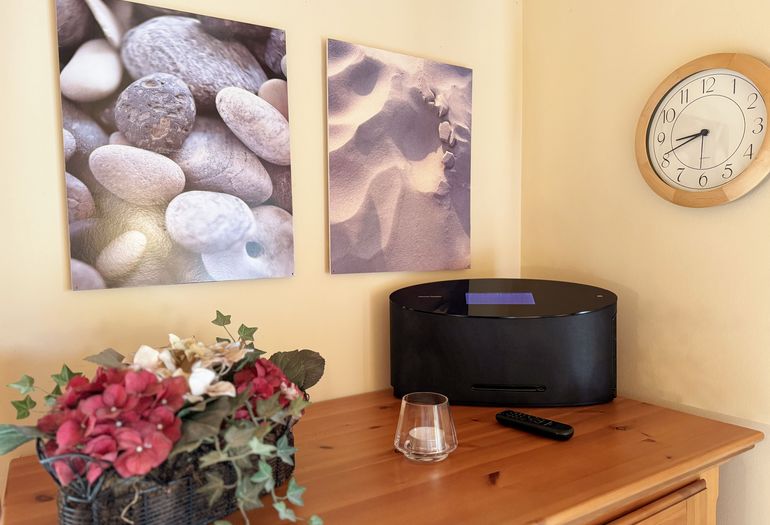 Dekoration mit Musikanlage