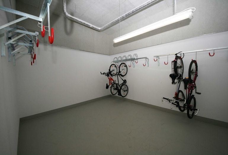 Fahrradraum in der Tiefgarage Fahrradraum in der Tiefgarage