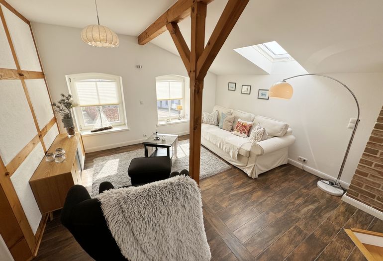 gemütlich eingerichteter Obergeschossbereich