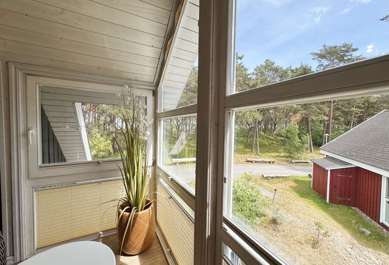 Ferienhaus Sandkörnchen - Blick von der Galerie Richtung Ostsee Ferienhaus Sandkörnchen - Blick von der Galerie Richtung Ostsee