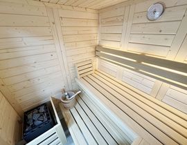 Haus Düne mit Sauna - Doppelhaushälfte Nr. 1 mit Terrasse & Sauna