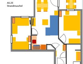 Haus Meeresblick Baabe - A 1.23 Strandmuschel mit Balkon