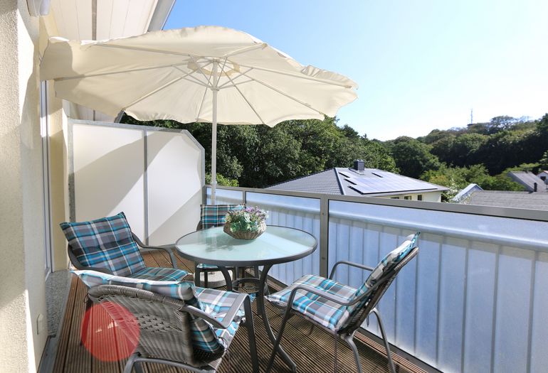 Ausblick vom bestuhlten Balkon Ausblick vom bestuhlten Balkon