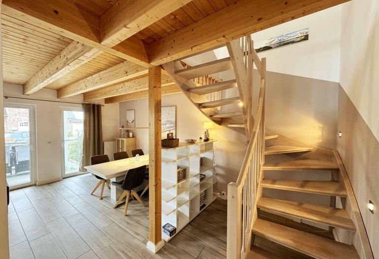 Ferienhaus Ilsebill - Eingangsbereich mit Blick auf den Essplatz