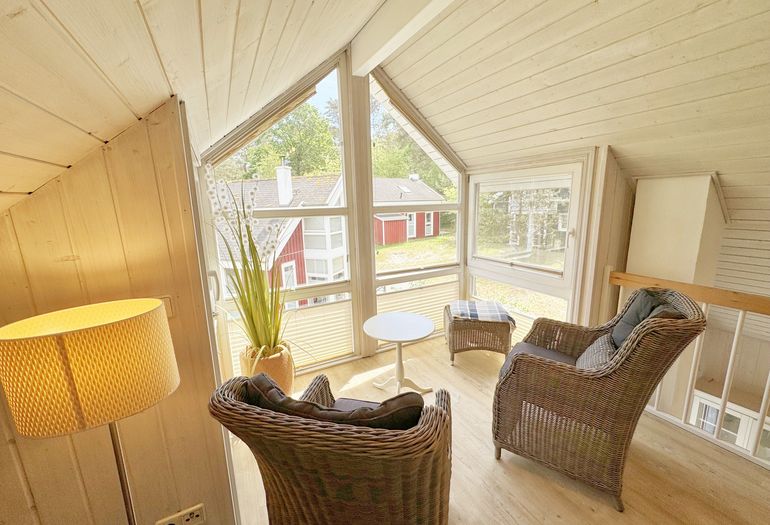 Ferienhaus Sandkörnchen - Blick von der Galerie