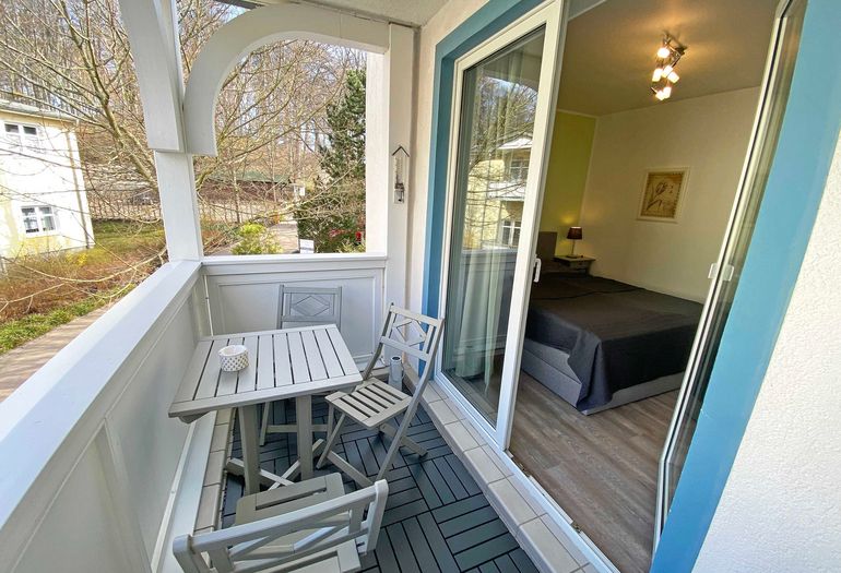Balkon vom Wohnbereich erreichbar