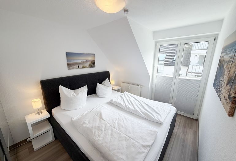 Ferienwohnung Strandmöwe- Schlafzimmer