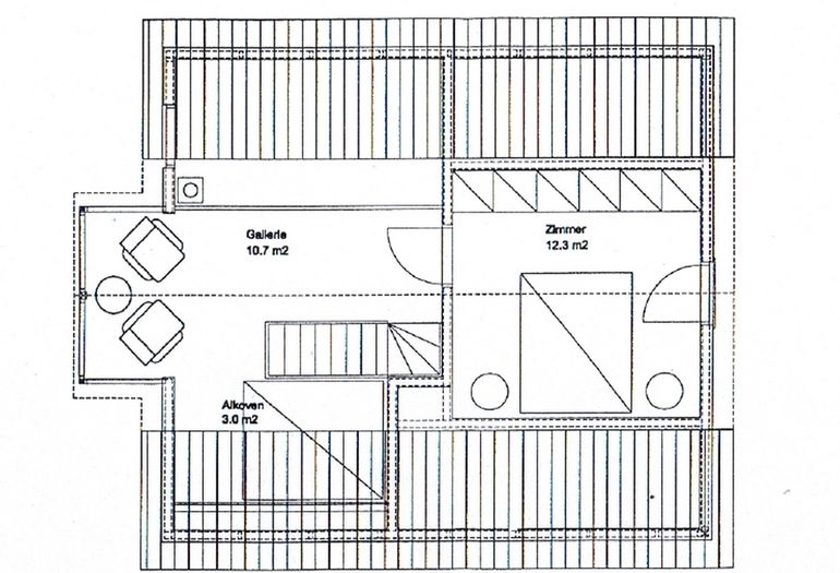 Grundriss vom Haus Obergeschoss