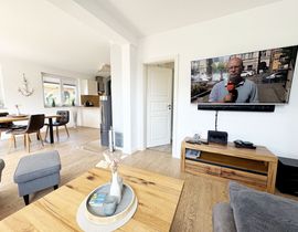 Ferienhaus Uns lütt Hus mit Sauna, Kamin & Terrasse