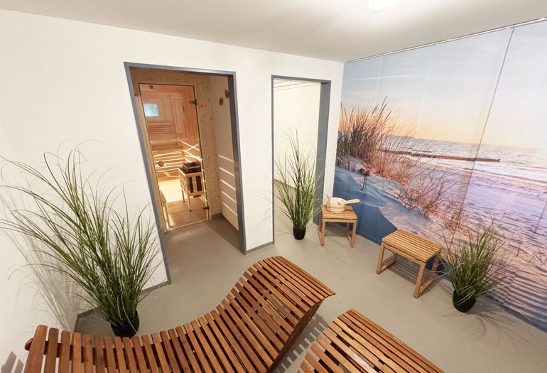 Sauna und Ruheraum