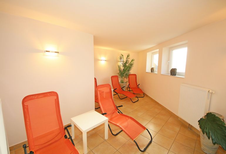 Ruhebereich nach der Sauna