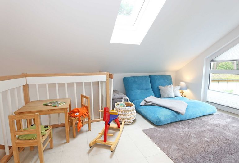 Galerie mit Spielzeug für die Kleinen