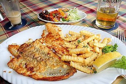 Fisch mit Pommes