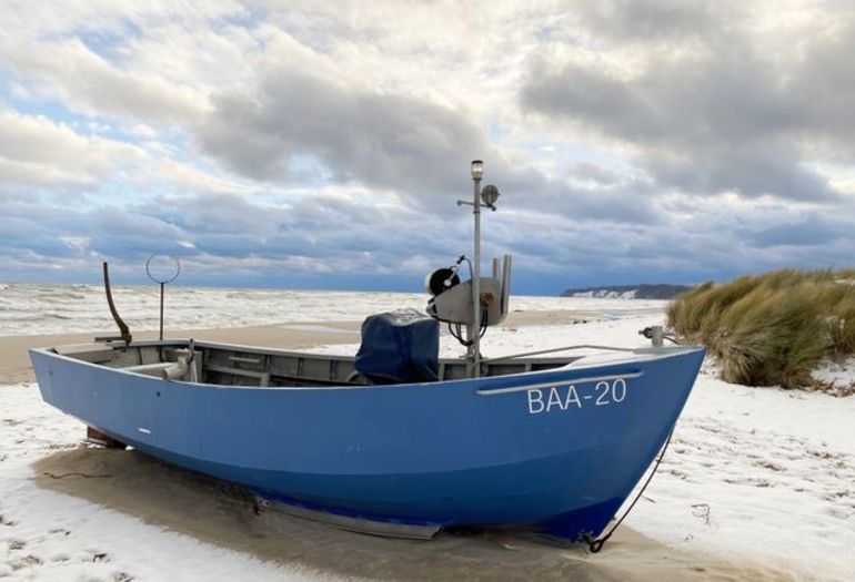 Fischerbot am Strand Fischerbot am Strand