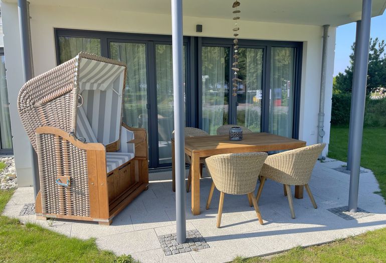 bestuhlte Terrasse