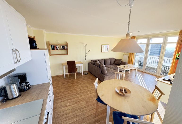 gemütlicher Wohn-und Essbereich mit Küchenzeile gemütlicher Wohn-und Essbereich mit Küchenzeile