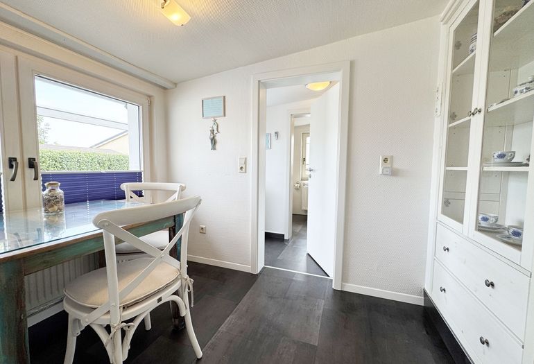 kleines Esszimmer mit Blick auf die Hagensche Wiek