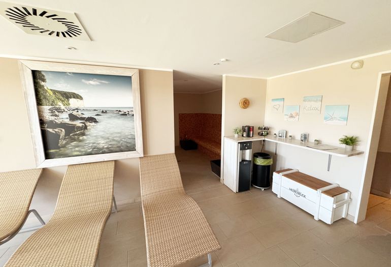 Ruhebereich im Wellnessbereich Ruhebereich im Wellnessbereich