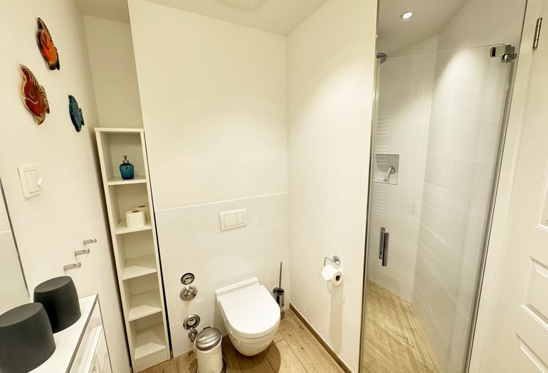 Strandvilla Andrea WE 07 - 1. Duschbad mit ebenerdiger Dusche Strandvilla Andrea WE 07 - 1. Duschbad mit ebenerdiger Dusche