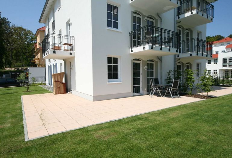 Blick auf die Terrasse Haus Meeresblick/ Haus C Blick auf die Terrasse Haus Meeresblick/ Haus C