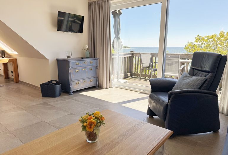 Wohnzimmer mit Meerblick