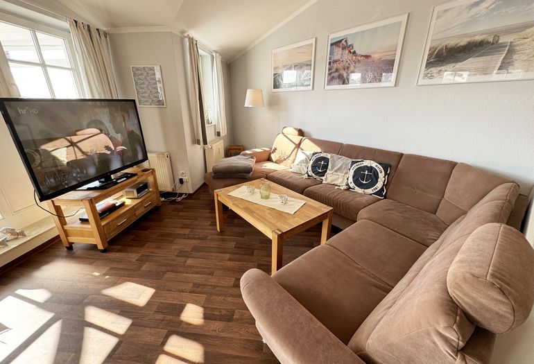 Seepark Sellin Haus Baabe - großer Fernseher Seepark Sellin Haus Baabe - großer Fernseher