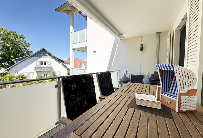 Balkon von der Ferienwohnung Sturmböe