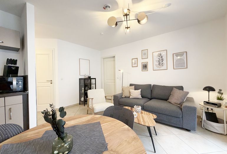 Haus Meeresblick A 1.26 Seegeflüster - Wohnzimmer Haus Meeresblick A 1.26 Seegeflüster - Wohnzimmer