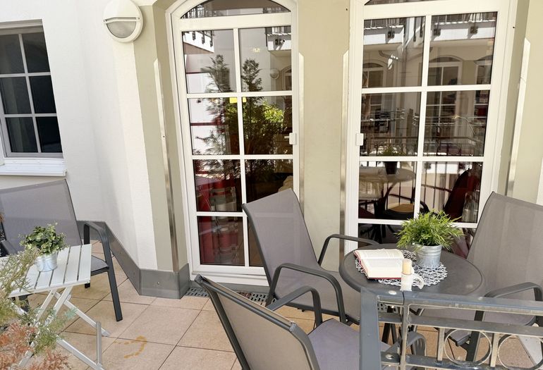 Haus Meeresblick WE A 1.10 Balkon mit Bestuhlung Haus Meeresblick WE A 1.10 Balkon mit Bestuhlung