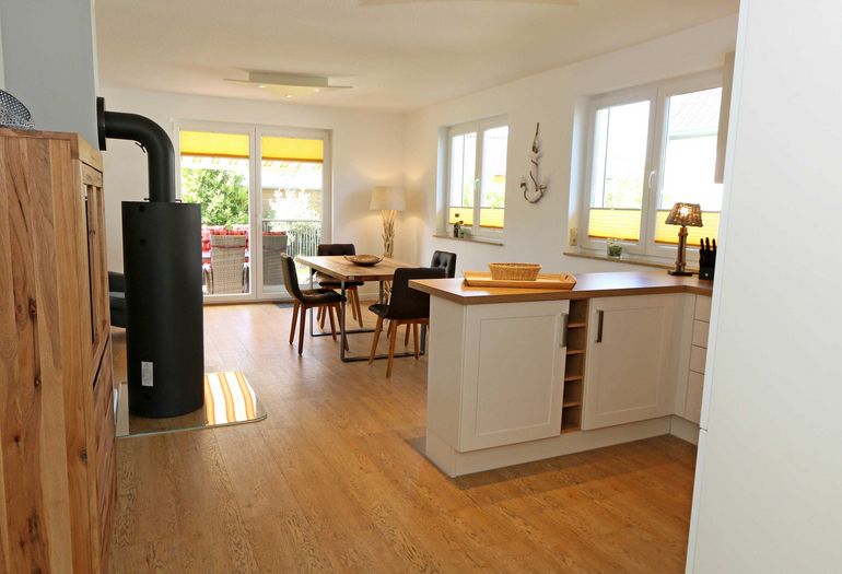moderne Küchenzeile mit Kamin moderne Küchenzeile mit Kamin